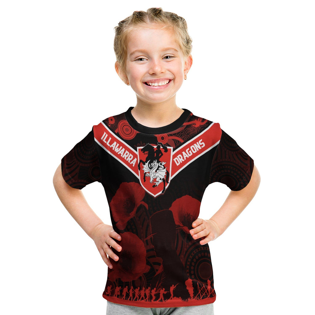 illawarra-dragons-rugby-personalised-t-shirt-anzac-day-red-poppies