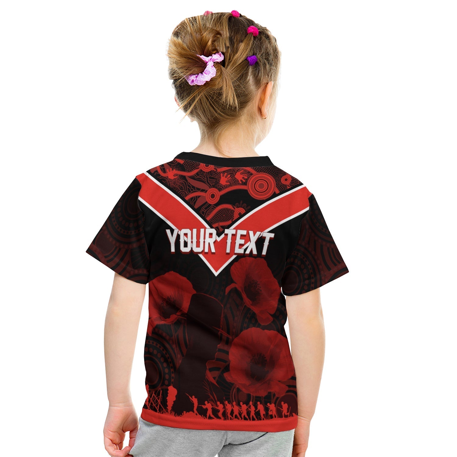 illawarra-dragons-rugby-personalised-t-shirt-anzac-day-red-poppies