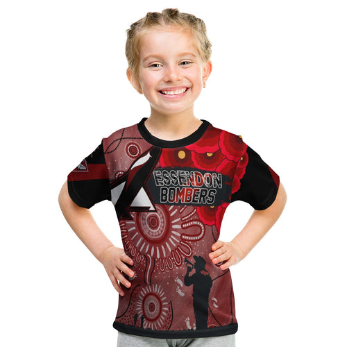 custom-personalised-essendon-bombers-anzac-day-kid-t-shirt-we-will-remember