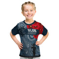 custom-personalised-carlton-blue-baggers-indigenous-anzac-day-kid-t-shirt-we-will-remember