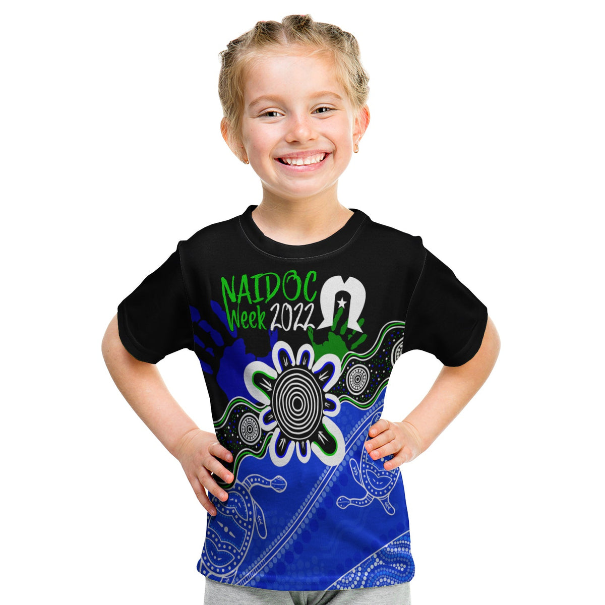 indigenous-torres-straits-naidoc-week-2022-kid-t-shirt-turtles-style