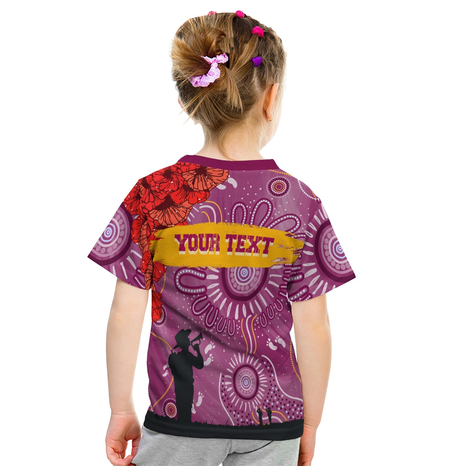 custom-personalised-brisbane-lions-indigenous-anzac-day-kid-t-shirt-we-will-remember