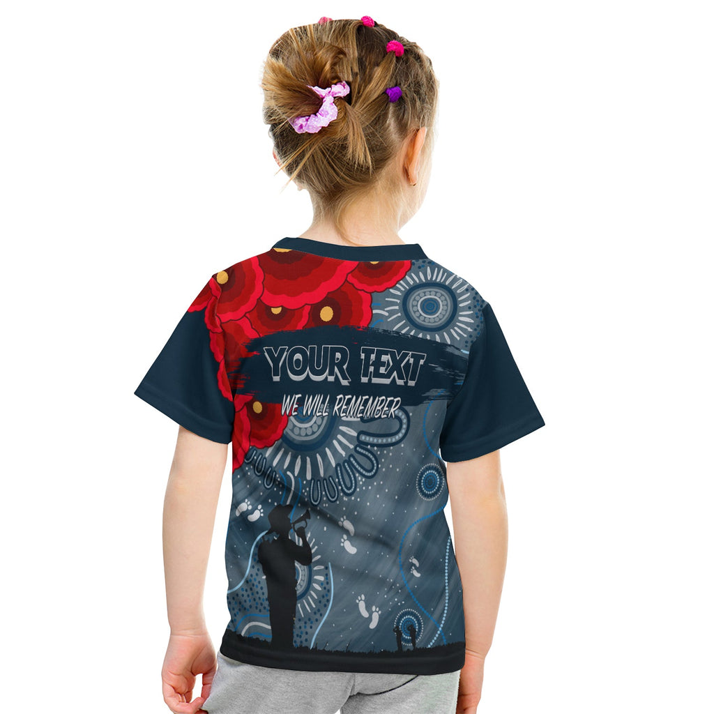 custom-personalised-carlton-blue-baggers-indigenous-anzac-day-kid-t-shirt-we-will-remember