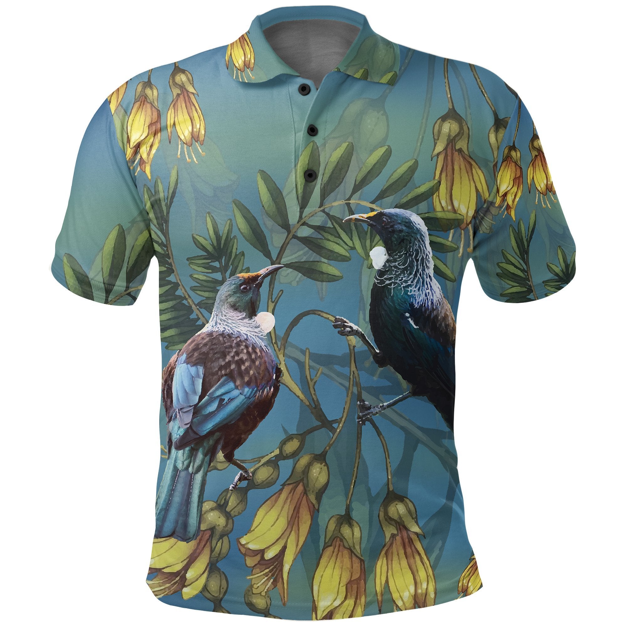 tui-bird-new-zealand-polo-shirt-kowhai-golf-shirts