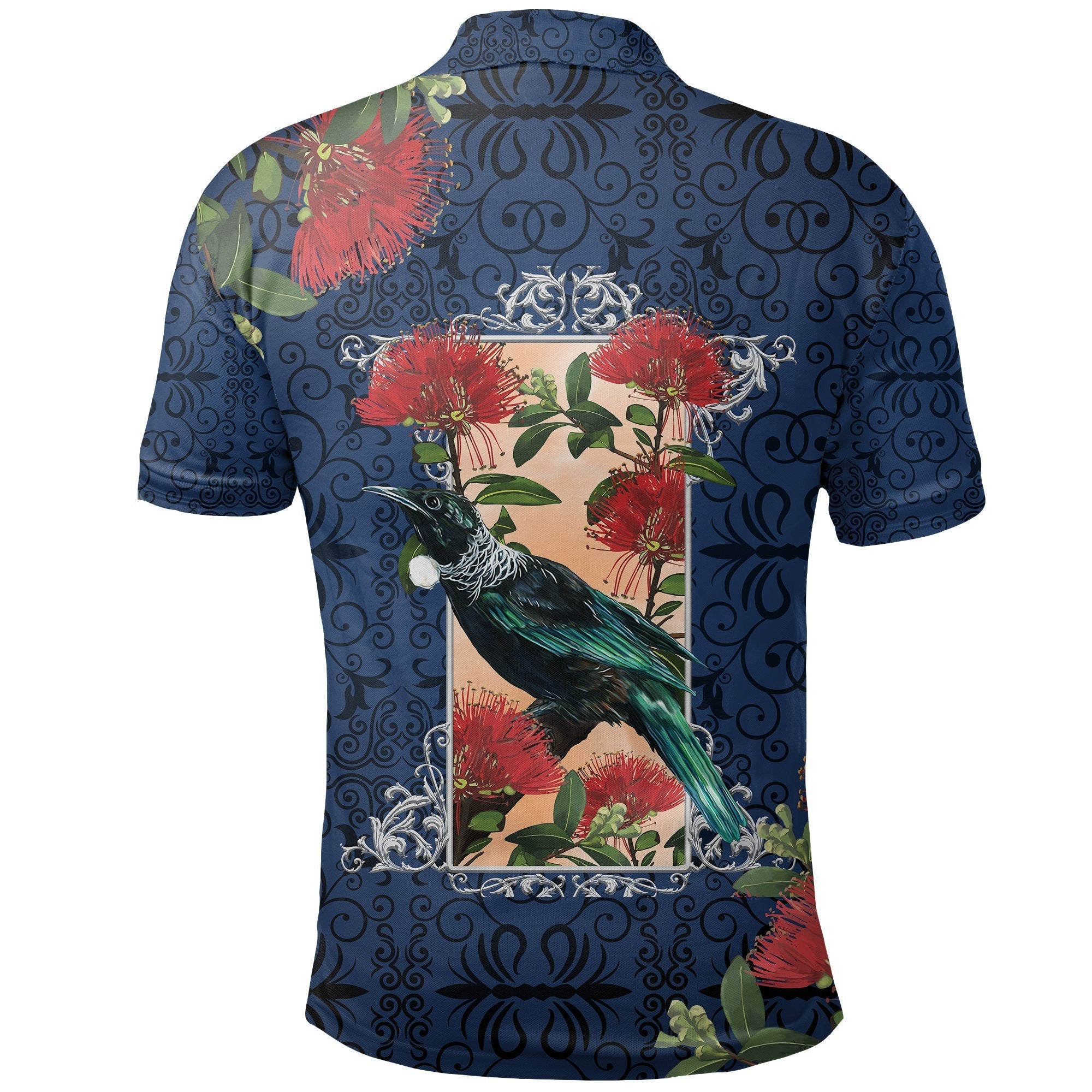 tui-bird-new-zealand-polo-shirt-pohutukawa-golf-shirts