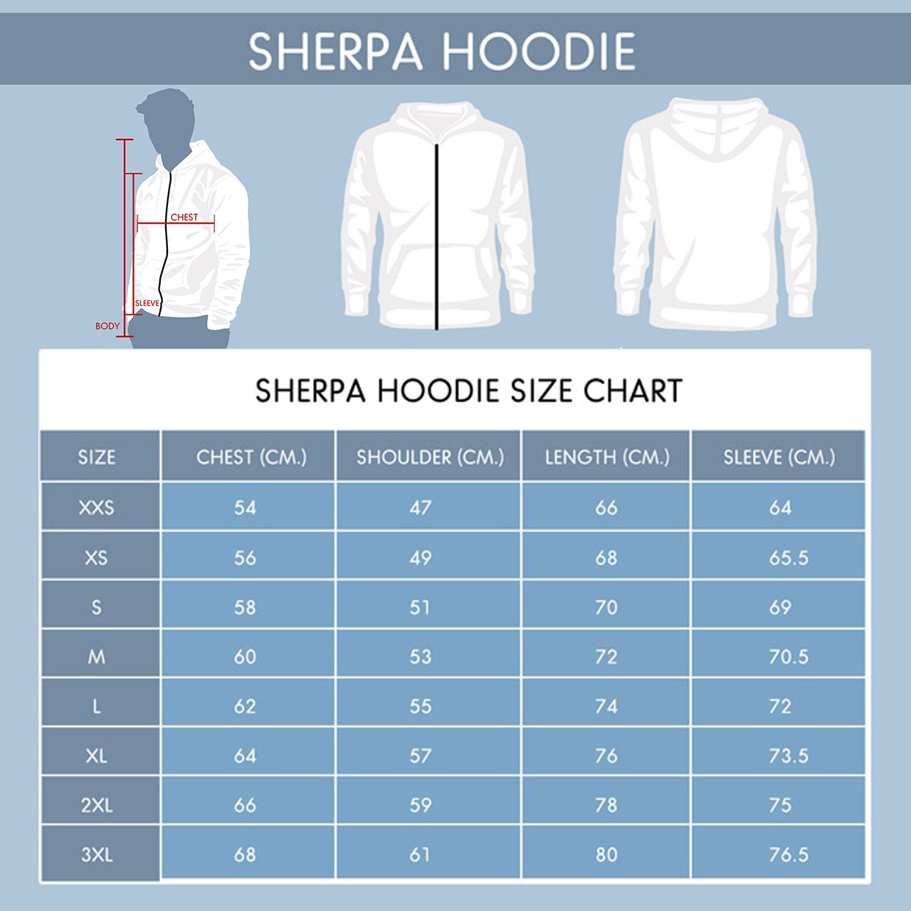 Sherpa Hoodie - Kangaroo Hoodie National Color Special Version - Unisex - Vibe Hoodie