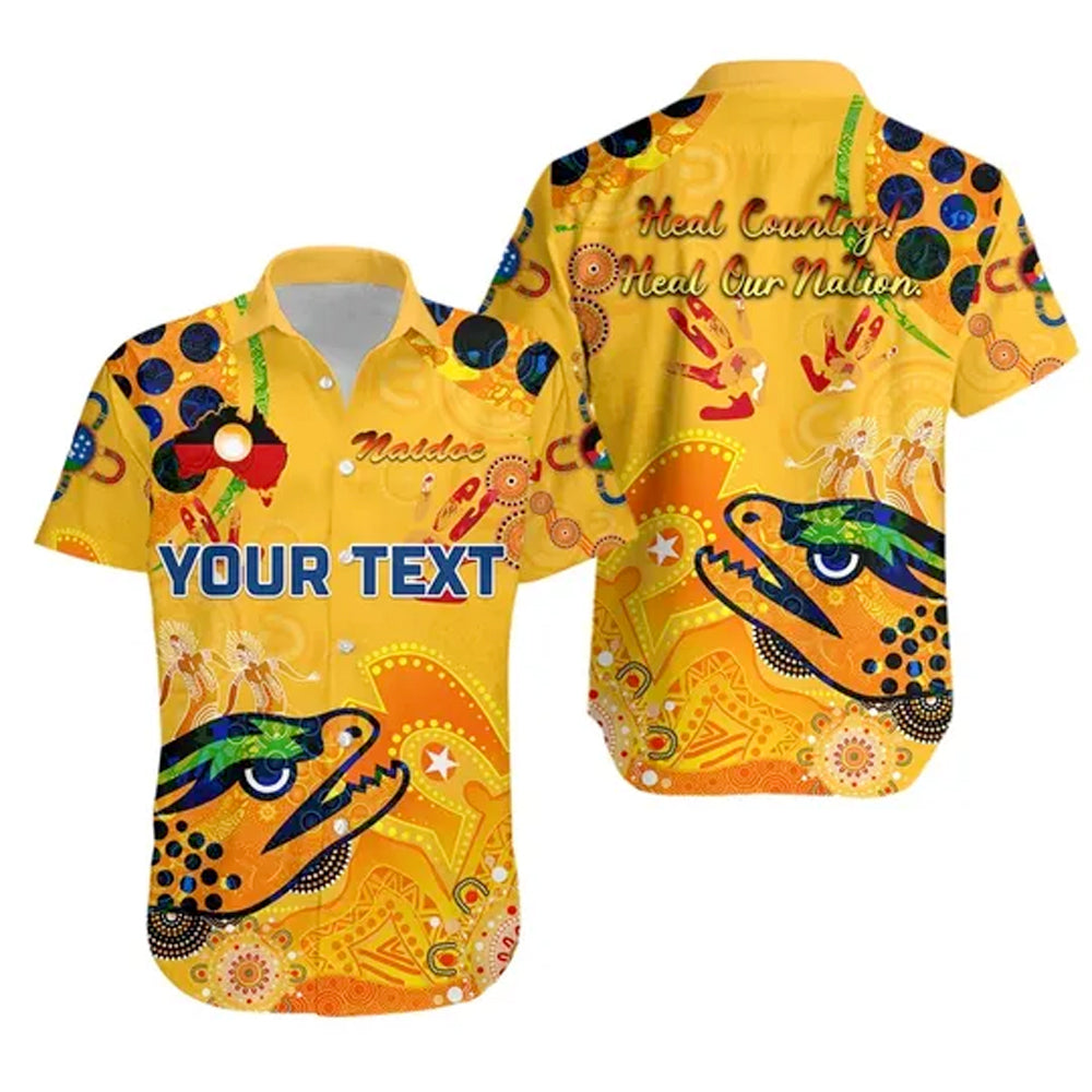 custom-personalised-parramatta-hawaiian-shirt-eels-indigenous-naidoc-heal-country-heal-our-nation-gold