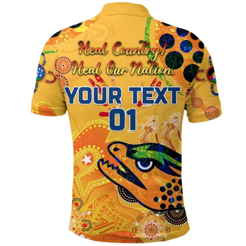 custom-personalised-parramatta-polo-shirt-eels-indigenous-naidoc-heal-country-heal-our-nation-gold-custom-text-and-number