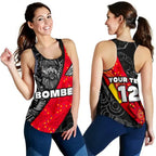 (Custom Personalised) Bombers Naidoc Week Women's Racerback Tank Essendon Ingenious Special Version - Custom Text and Number - Vibe Hoodie