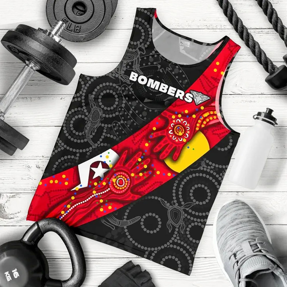 custom-personalised-bombers-naidoc-week-mens-tank-top-essendon-ingenious-custom-text-and-number