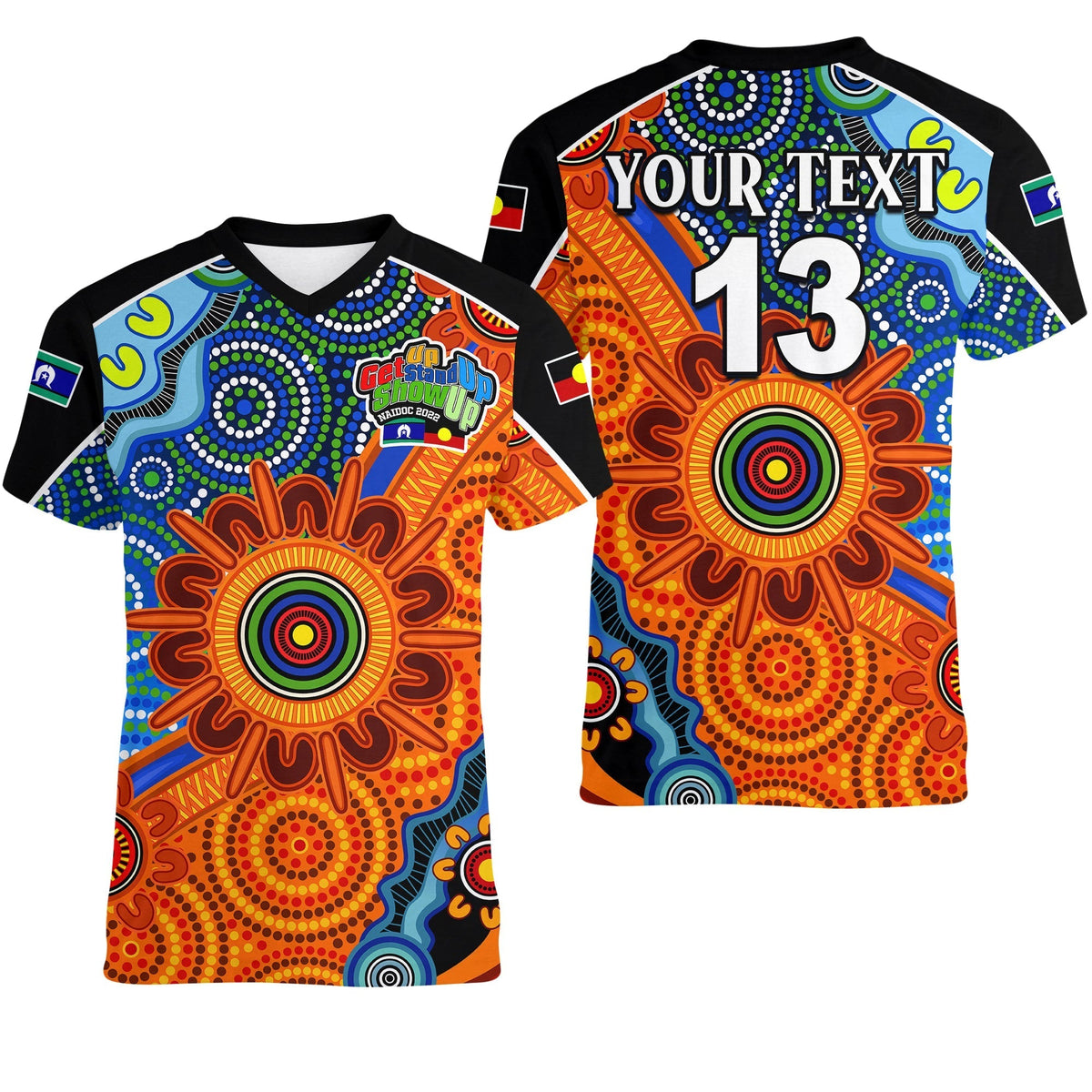 custom-text-and-number-naidoc-week-2022-v-neck-t-shirt-aboriginal-and-torres-strait-islanders-together