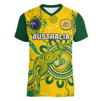 custom-text-and-number-australia-soccer-v-neck-t-shirt-kangaroos-matildas-2023-fifa-womens-world-cup