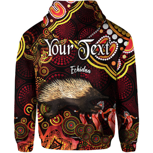 custom-personalised-australian-astrology-zip-up-and-pullover-hoodie-virgo-echidna-zodiac-aboriginal-vibes-red