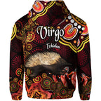 australian-astrology-zip-up-and-pullover-hoodie-virgo-echidna-zodiac-aboriginal-vibes-red