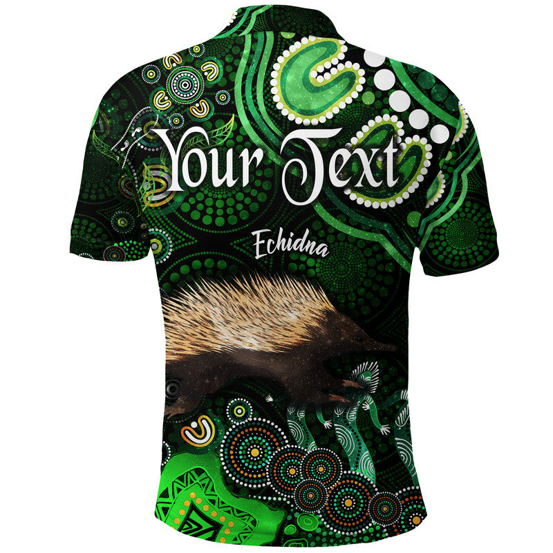 custom-personalised-australian-astrology-polo-shirt-virgo-echidna-zodiac-aboriginal-vibes-green