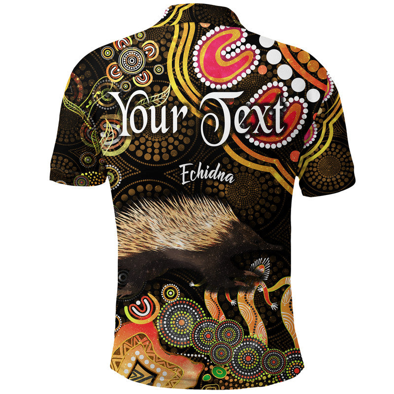 custom-personalised-australian-astrology-polo-shirt-virgo-echidna-zodiac-aboriginal-vibes-gold