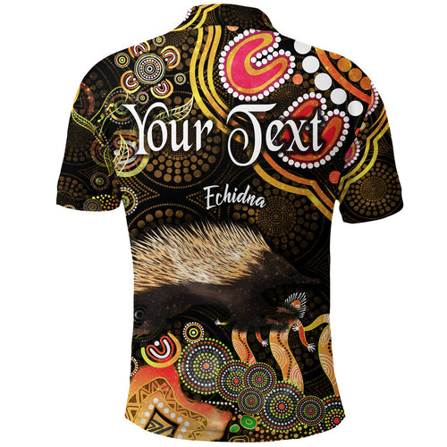 custom-personalised-australian-astrology-polo-shirt-virgo-echidna-zodiac-aboriginal-vibes-gold