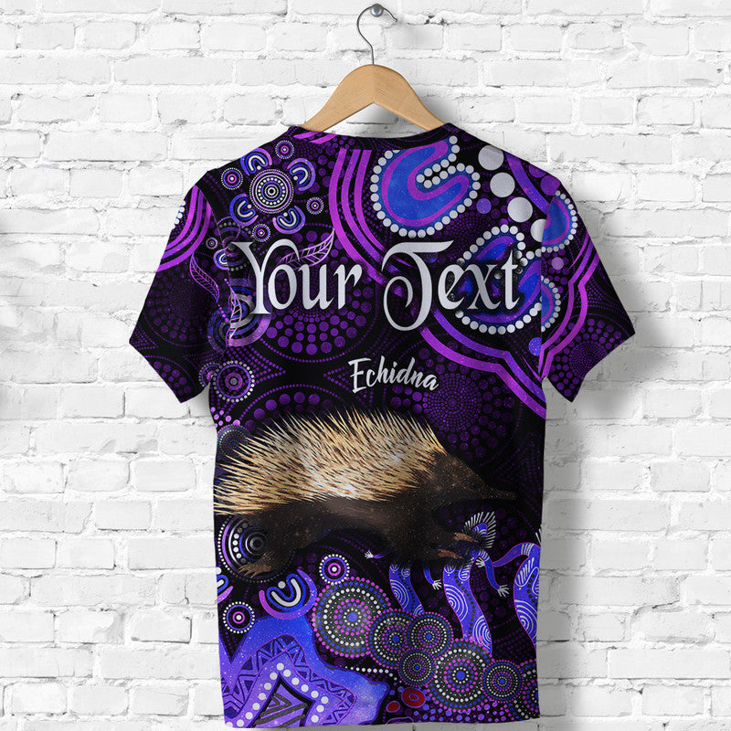custom-personalised-australian-astrology-t-shirt-virgo-echidna-zodiac-aboriginal-vibes-purple