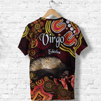 australian-astrology-t-shirt-virgo-echidna-zodiac-aboriginal-vibes-red
