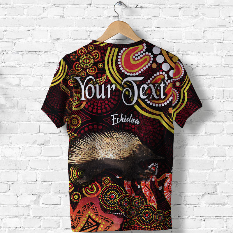custom-personalised-australian-astrology-t-shirt-virgo-echidna-zodiac-aboriginal-vibes-red