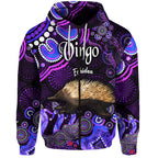 australian-astrology-zip-up-and-pullover-hoodie-virgo-echidna-zodiac-aboriginal-vibes-purple