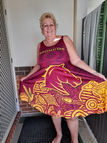 Brisbane Women Dress Broncos Indigenous - Vibe Hoodie
