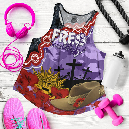 freo-dockers-football-anzac-2023-women-racerback-tank-aboriginal-mix-slouch-hat