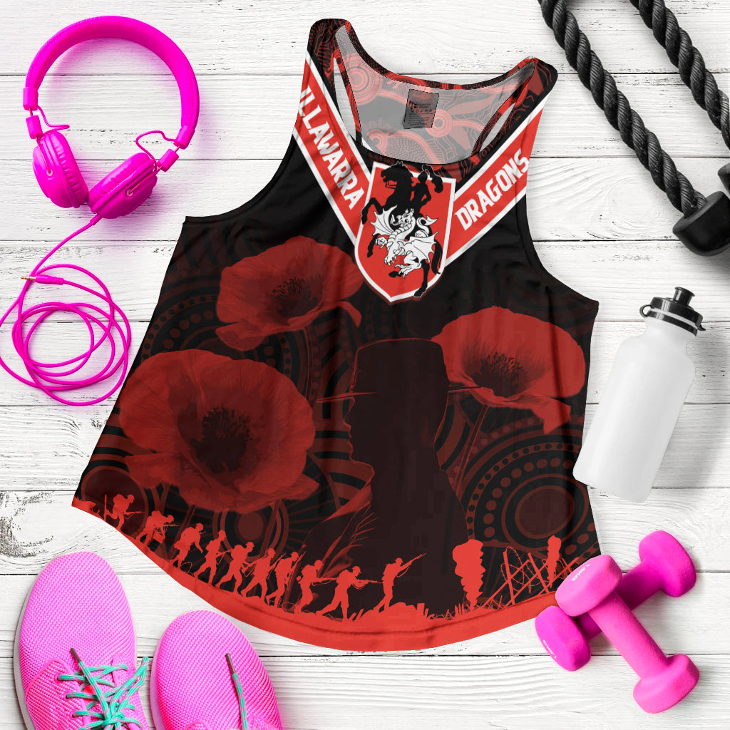 illawarra-dragons-rugby-personalised-women-racerback-tank-anzac-day-red-poppies