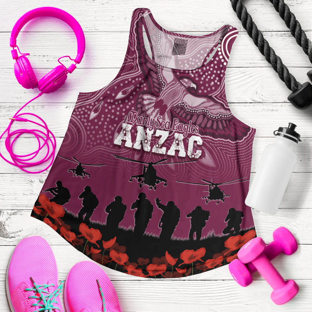 manly-sea-eagles-rugby-women-racerback-tank-anzac-day-toward-the-new-dawn