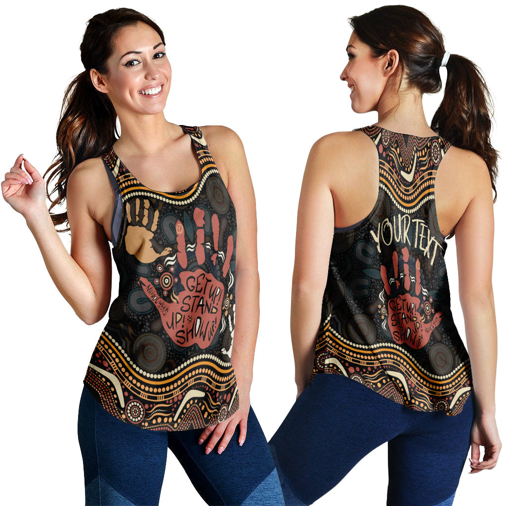 personalised-naidoc-week-2022-women-racerback-tank-top-aboriginal-art-hand-stencils