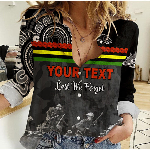 custom-personalised-panthers-anzac-day-women-casual-shirt-aboriginal-lest-we-forget-ver02