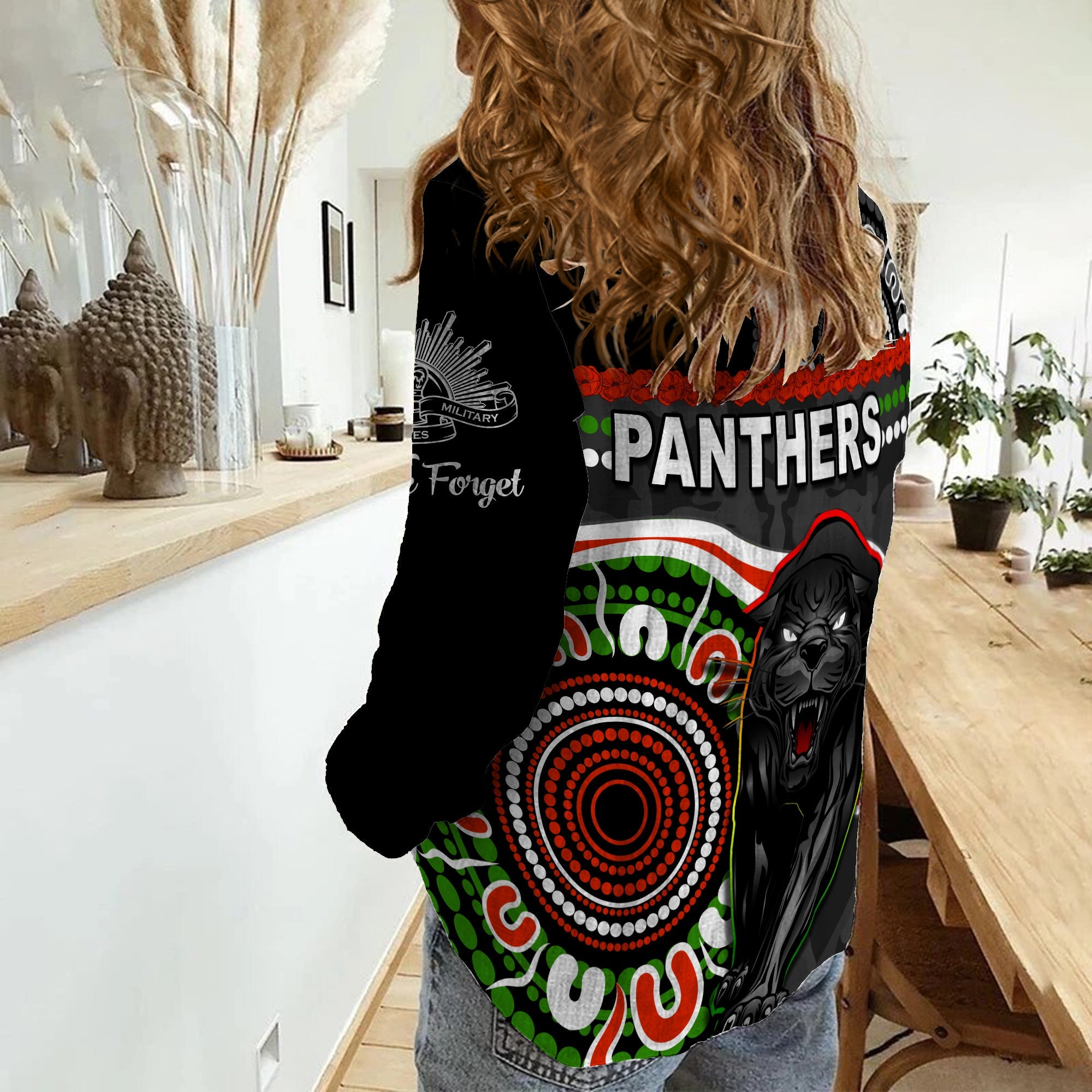 custom-personalised-panthers-anzac-day-women-casual-shirt-aboriginal-lest-we-forget-ver01