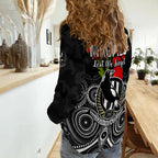 magpies-football-anzac-day-women-casual-shirt-aboriginal-poppy-flowers