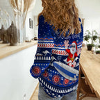 custom-personalised-australia-christmas-women-casual-shirt-aussie-aboriginal-santa-claus-is-surfing-with-kangaroo