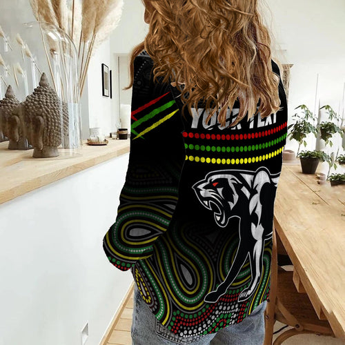 custom-personalised-panthers-indigenous-women-casual-shirt-premiers-penrith-champion