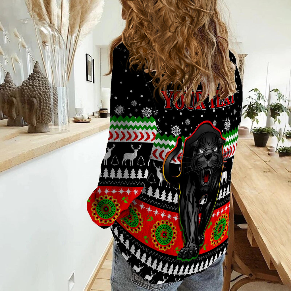 custom-personalised-panthers-women-casual-shirt-penrith-christmas-the-riff
