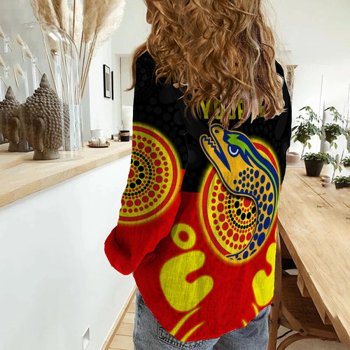 custom-personalised-eels-indigenous-women-casual-shirt-style-aboriginal-flag