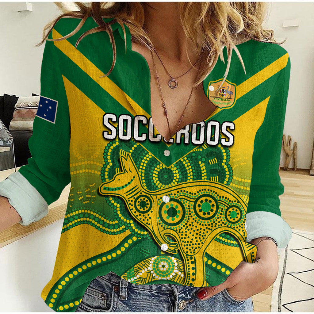 custom-text-and-number-australia-soccer-women-casual-shirt-champions-aboriginal-kangaroos-world-cup-football-socceroos