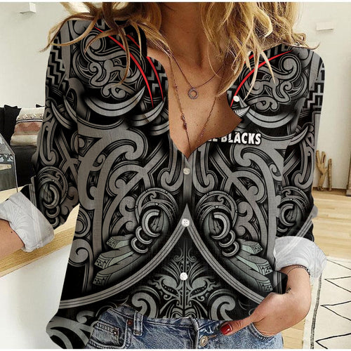 custom-personalised-new-zealand-silver-fern-rugby-women-casual-shirt-all-black-nz-maori-pattern
