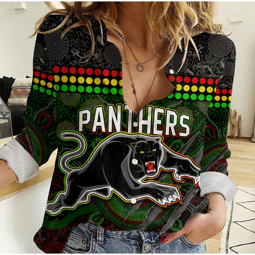 custom-personalised-panthers-women-casual-shirt-premiers-2022-aboriginal