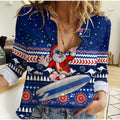 custom-personalised-australia-christmas-women-casual-shirt-aussie-aboriginal-santa-claus-is-surfing-with-kangaroo