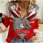 custom-text-and-number-dolphins-rugby-women-casual-shirt-anzac-day-poppy-aboriginal
