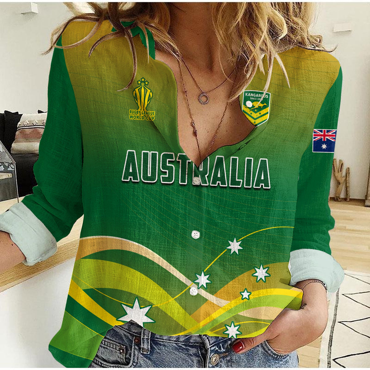 custom-text-and-number-australia-football-women-casual-shirt-champions-rlwc-kangaroos-world-cup-rugby