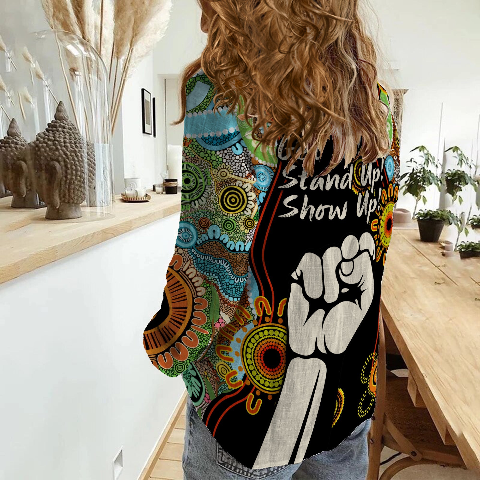 custom-personalised-naidoc-2022-women-casual-shirt-proud-history-of-getting-up-standing-up-and-showing-up