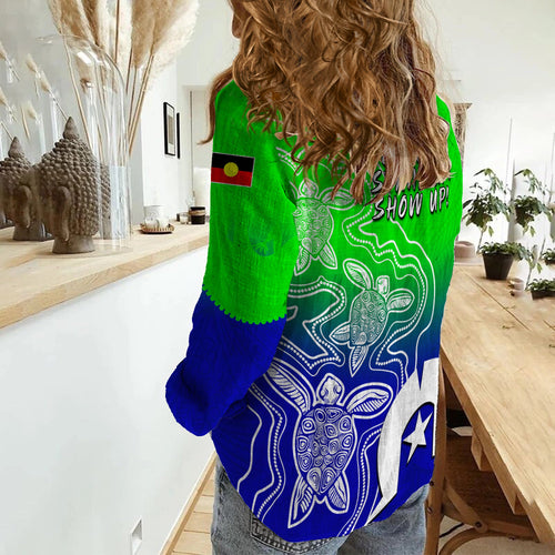 custom-personalised-naidoc-week-2022-women-casual-shirt-torres-strait-islanders-with-aboriginal-turtles