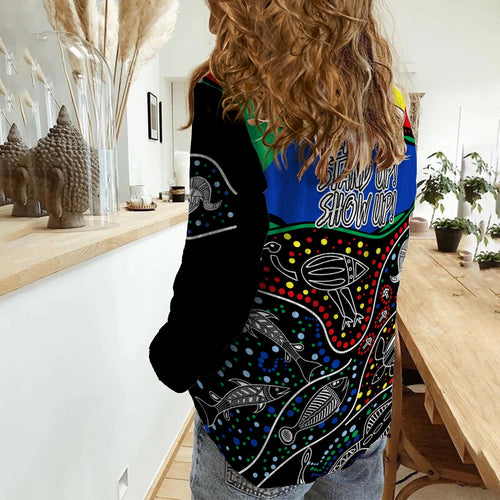 naidoc-week-2022-women-casual-shirt-national-aborigines-and-torres-strait-islander-animals-aboriginal