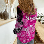 sydney-sixers-women-casual-shirt-cricket-indigenous-australian-art-ver01