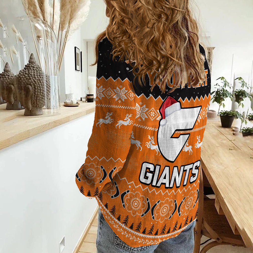 custom-personalised-greater-western-sydney-football-women-casual-shirt-giants-aboriginal-merry-christmas