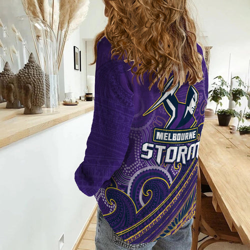 storm-rugby-women-casual-shirt-melbourne-pasifika-aboriginal-gradient-polynesian