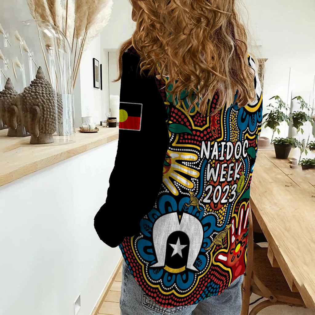 australia-naidoc-week-2023-women-casual-shirt-for-our-elders-indigenous